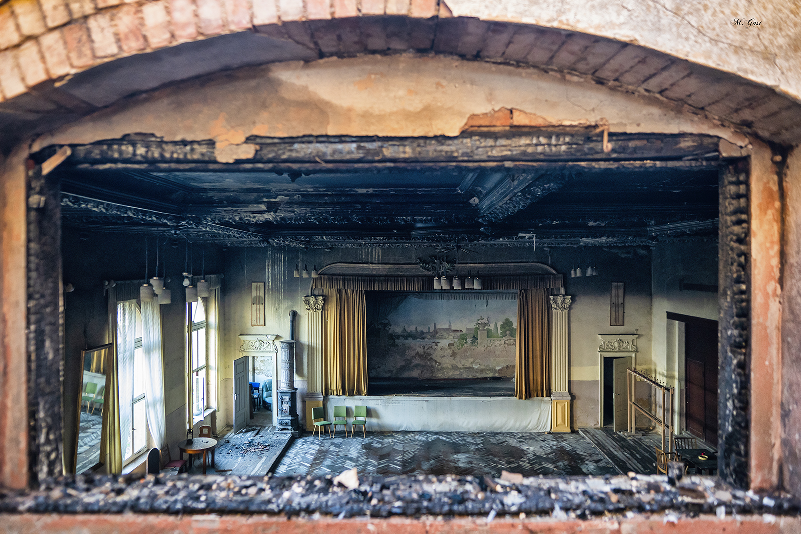Wölkisch: Der Gasthof Herr Gevatter nach dem Brand in Bildern