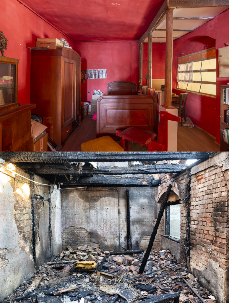 Wölkisch Der Gasthof Herr Gevatter nach dem Brand in Bildern Mystik