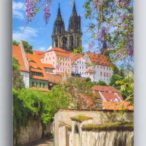 Postkarte - Regenbogen Albrechtsburg Meissen