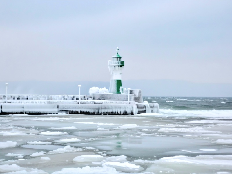 Meinung: Sturm auf den vereisten Leuchtturm in Sassnitz